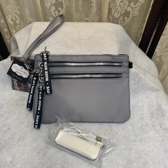 Stella & Max Handbags - NWT STELLA & MAX TWISTED CROSSBODY & WRISTLET w/SAFEKEEPER LINING PLUS CHARGER